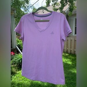 Adidas tee in soft orchid